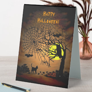 Plaque De Table Nuit d'Halloween, Joyeux Halloween !
