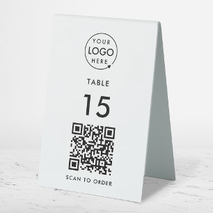 Plaque De Table Numéro de tableau QR Code Restaurant Café Scan to 
