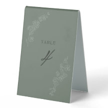Numéros de table