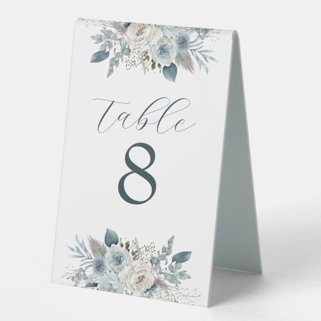 Plaque De Table Numéros de table personnalisés (4 po x 6 po) (Recto)