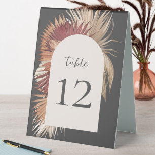 Plaque De Table Oasis tropicale Boho Élégance côtière gris