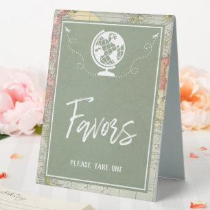 Plaque De Table "Oh Les Endroits..." Baby shower préféré