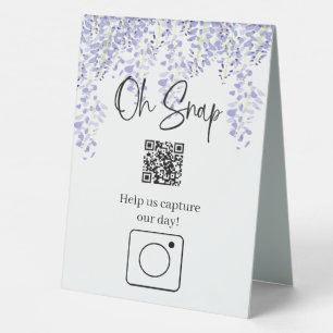 Plaque De Table Oh Snap Table Top Sign