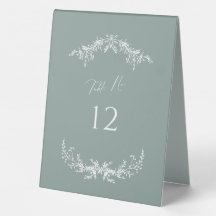Pancarte de numéro de table de mariage Cottage Dus