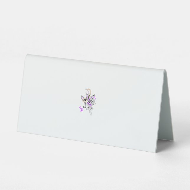 Plaque De Table Pancarte de table pliable (Recto)