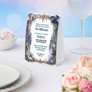 Plaque De Table Panneau de bienvenue Elfin Royal Fantasy