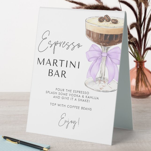 Plaque De Table Panneau de la barre Martini Espresso Bow Beige (En SItu (Tableau))