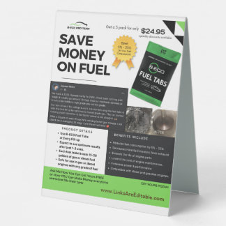 Plaque De Table panneau de la carte de magasin