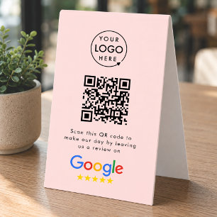 Plaque De Table Panneau de table Google Reviews   Présentoir de co