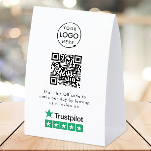 Plaque De Table Panneau de table Trustpilot Reviews Présentoir Q