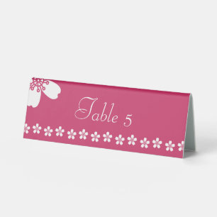 Plaque De Table Panneau de tente Charming Sakura en framboise
