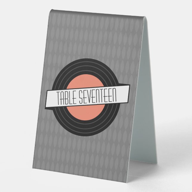 Plaque De Table Panneau de tente de table d'enregistrement de viny (Verso)