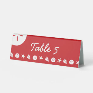 Plaque De Table Panneau de tente des coquillages d'été en table de