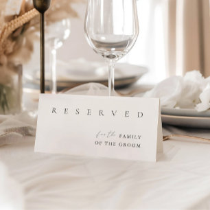 Plaque De Table Panneau de tente minimaliste moderne Mariage Réser