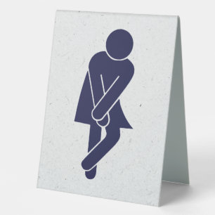 Plaque De Table Panneau de toilettes pour femmes amusantes