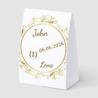 Plaque De Table Panneau élégant de numéro de table de mariage flor