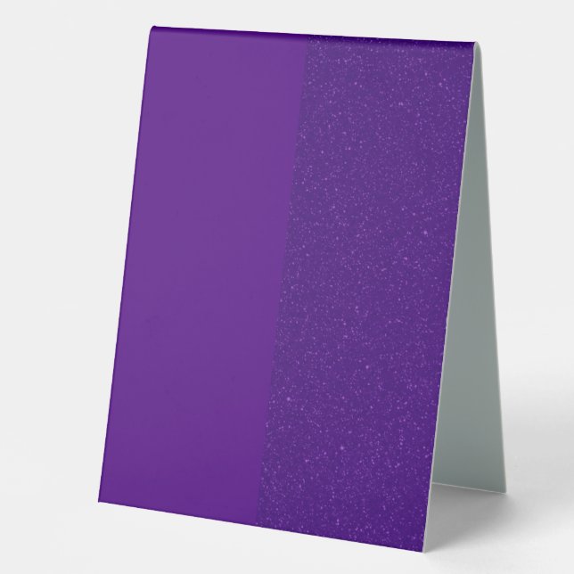 Plaque De Table Panneau violet - Panneau lumineux - Personnalisabl (Recto)