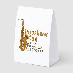Plaque De Table Papa Saxophoniste Comme un Papa Normal Mais Plus C
