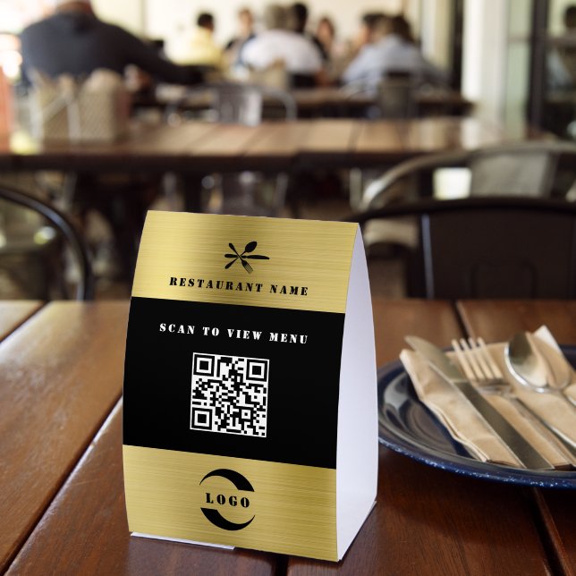 Plaque De Table Papier de code QR de menu numérique (Insitu (restaurant))