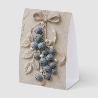 Plaque De Table Papier Relief Botanique de Myrtille Art Mural