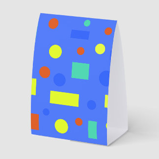 Plaque De Table Papiers Cadeaux Anniversaire Enfants Formes Géomét