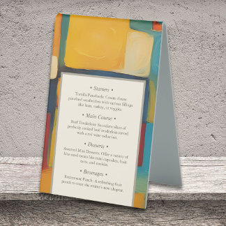 Plaque De Table Partie de retraite joueuse géométrique Abstraite