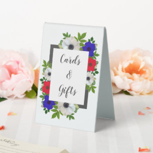 Plaque De Table Patriotique Panda Anemone Mariage