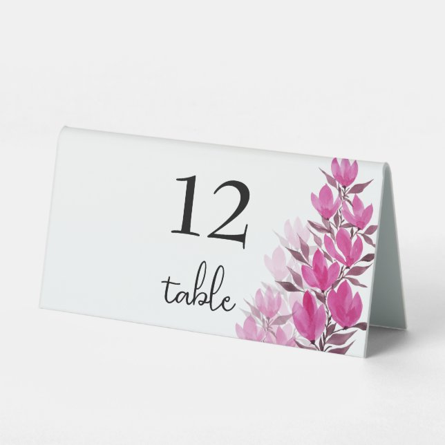 Plaque De Table Pays Rustik rose à la main (Recto)