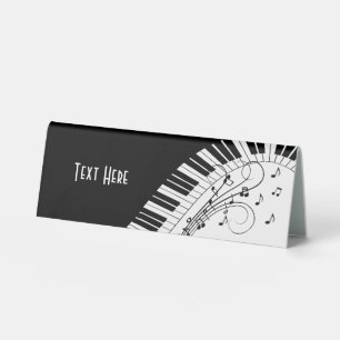 Plaque De Table Piano Keyboard Music Design