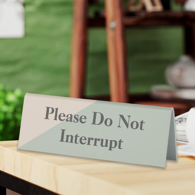 Plaque De Table Please Do Not Disturb Quiet Space Flip (Please Do Not Disturb Quiet Space Flip Table Tent)
