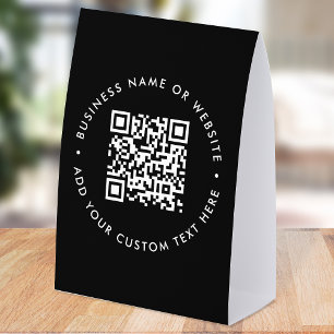 Plaque De Table Porte-document de table en papier avec QR Code P