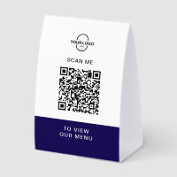 Porte-menu QR Code personnalisé | Restaurant sans
