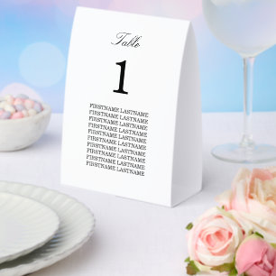 Plaque De Table Porte-noms élégant minimaliste en papier pour tabl