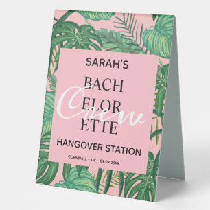 Plaque De Table Poste de relais de bachelorette Tropical Personnal
