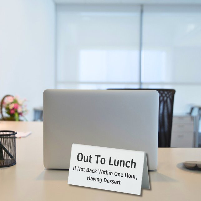 Plaque De Table Pour Déjeuner Drôle Entreprise (Créateur téléchargé)