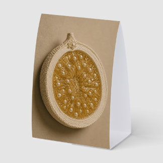 Plaque De Table Présentoir en papier tranche de citron Orange