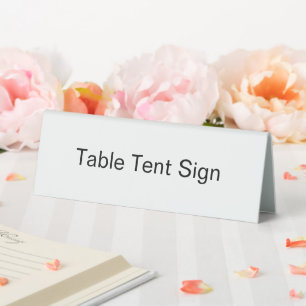 Plaque De Table Promotion simple de la marque 6 "X 2" en plastique