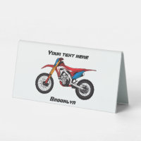 Red dirt bike motorcycle