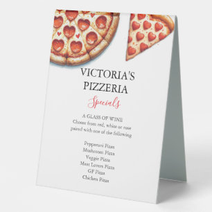Plaque De Table Restaurants Pizza