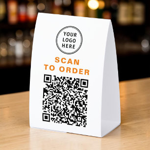 Plaque De Table Restauration QR Code Commander en Scannant