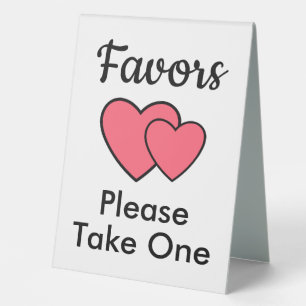 Plaque De Table Romantique rose Coeur mariage Favoriser