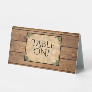 Plaque De Table Rose gothique Numéro de table rouge et noire