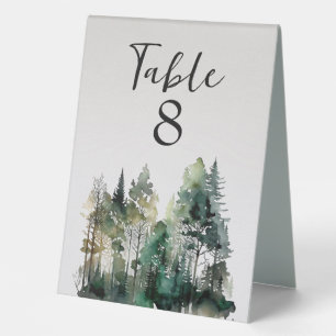 Plaque De Table Russe Watercolor Numéro de la table