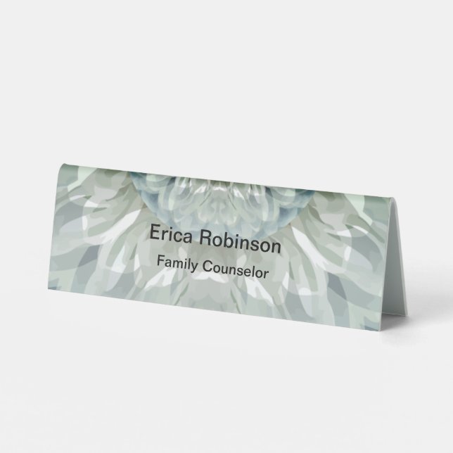 Plaque De Table Santé mentale Office moderne (Verso)