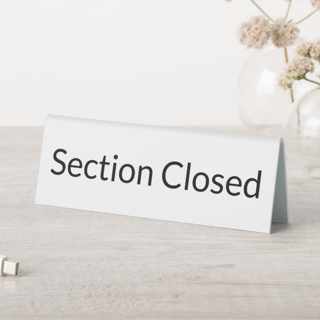 Plaque De Table Section Closed White (En SItu (Tableau))