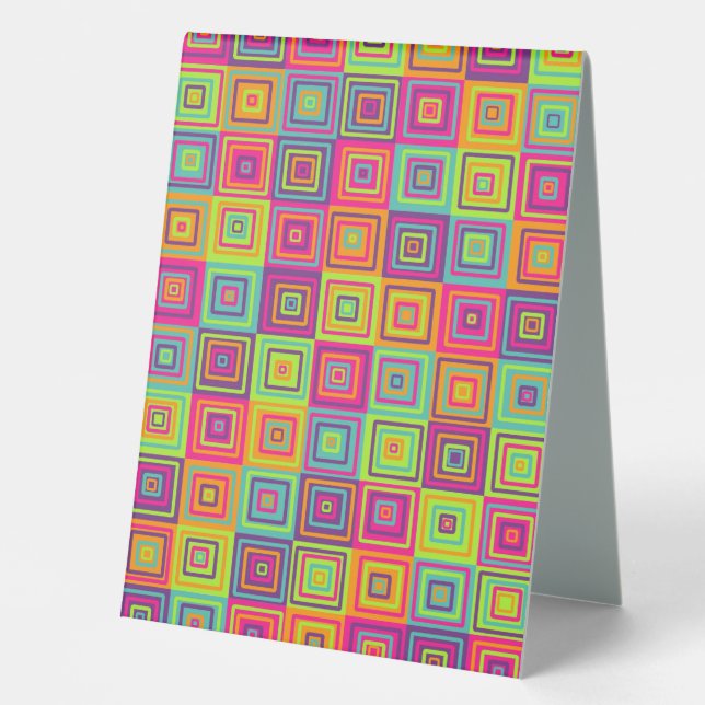 Plaque De Table Squares (Recto)