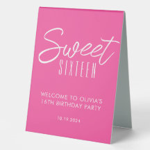 Sweet sixteen moderne rose 16e anniversaire bienve