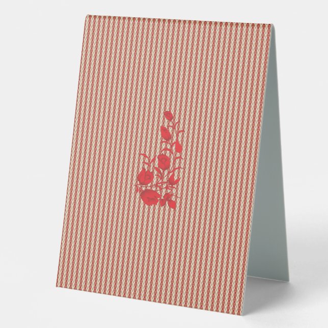 Plaque De Table Symbole de la tente de la meilleure table (Recto)