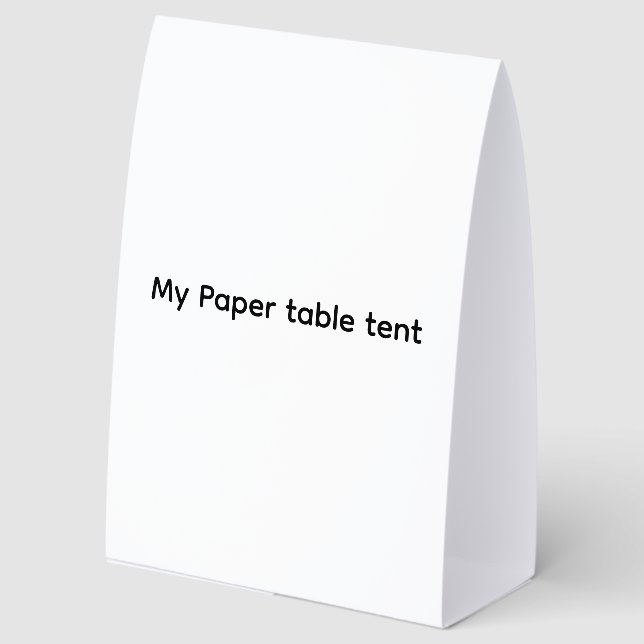 Plaque De Table Table simple  (Recto)