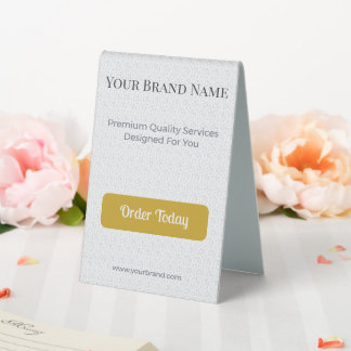 Plaque De Table Table Tent Sign Custom Table Tent Display